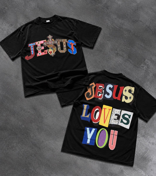 Jesus Loves You Oversized Boxy T-Shirt