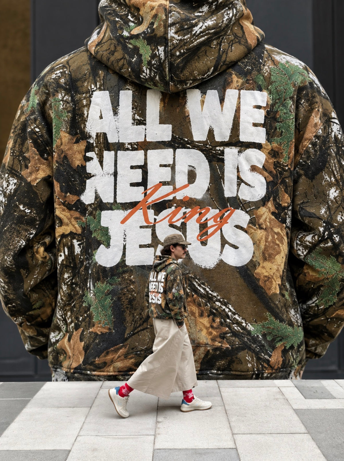 Camo Zip-Up Hoodie