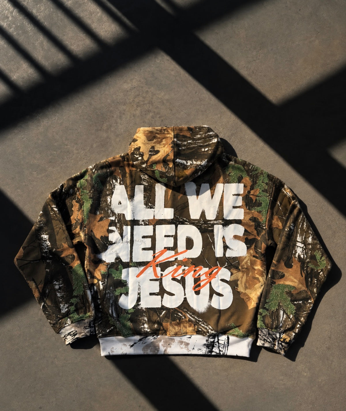 Camo Zip-Up Hoodie