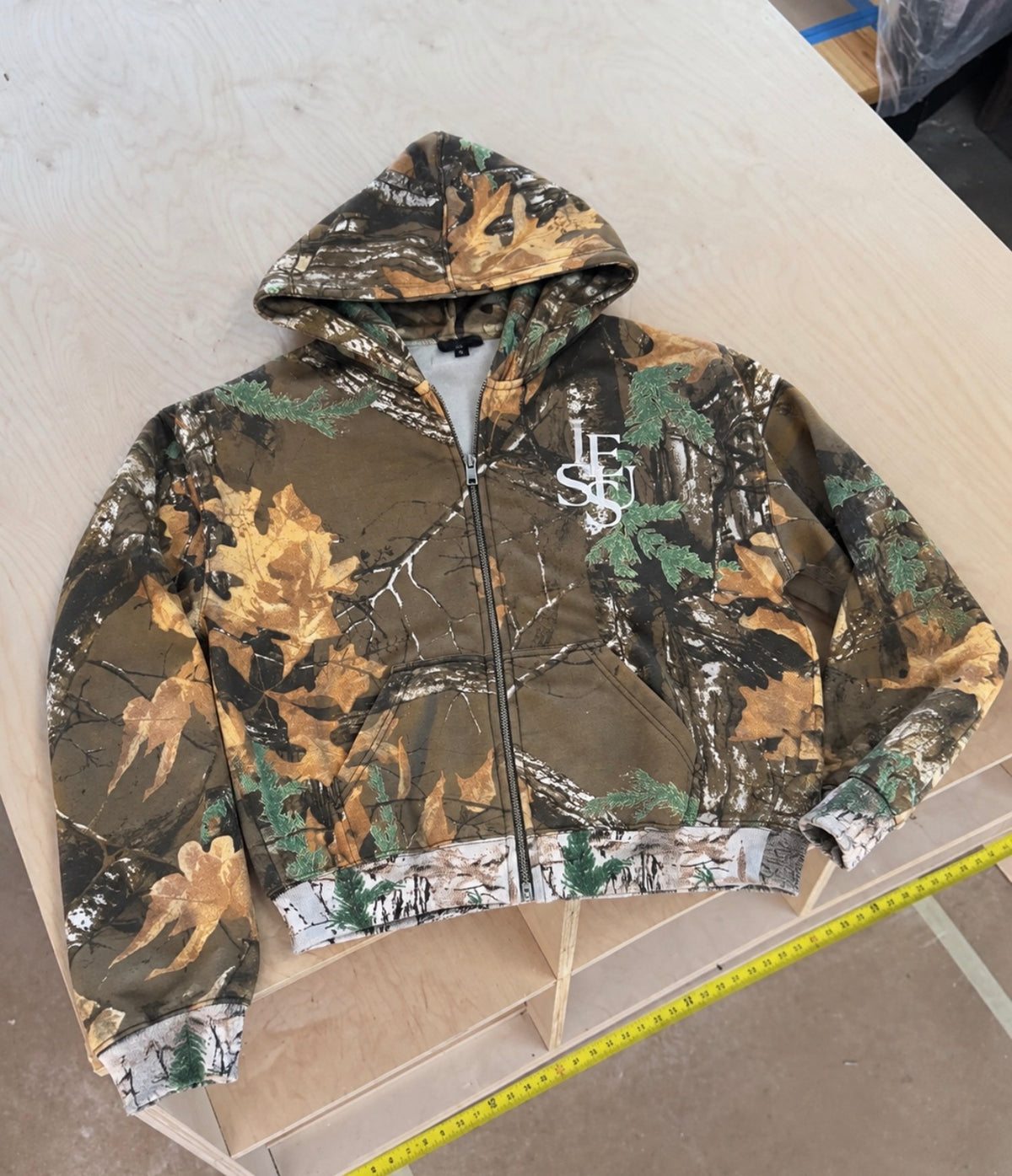 Camo Zip-Up Hoodie