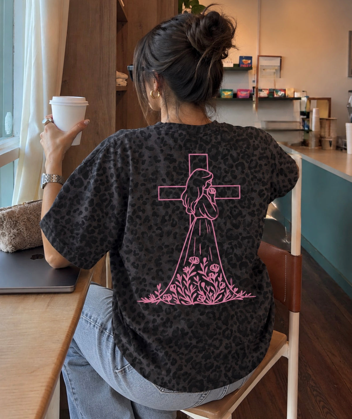 God is Within Her Oversized Boxy T-Shirt
