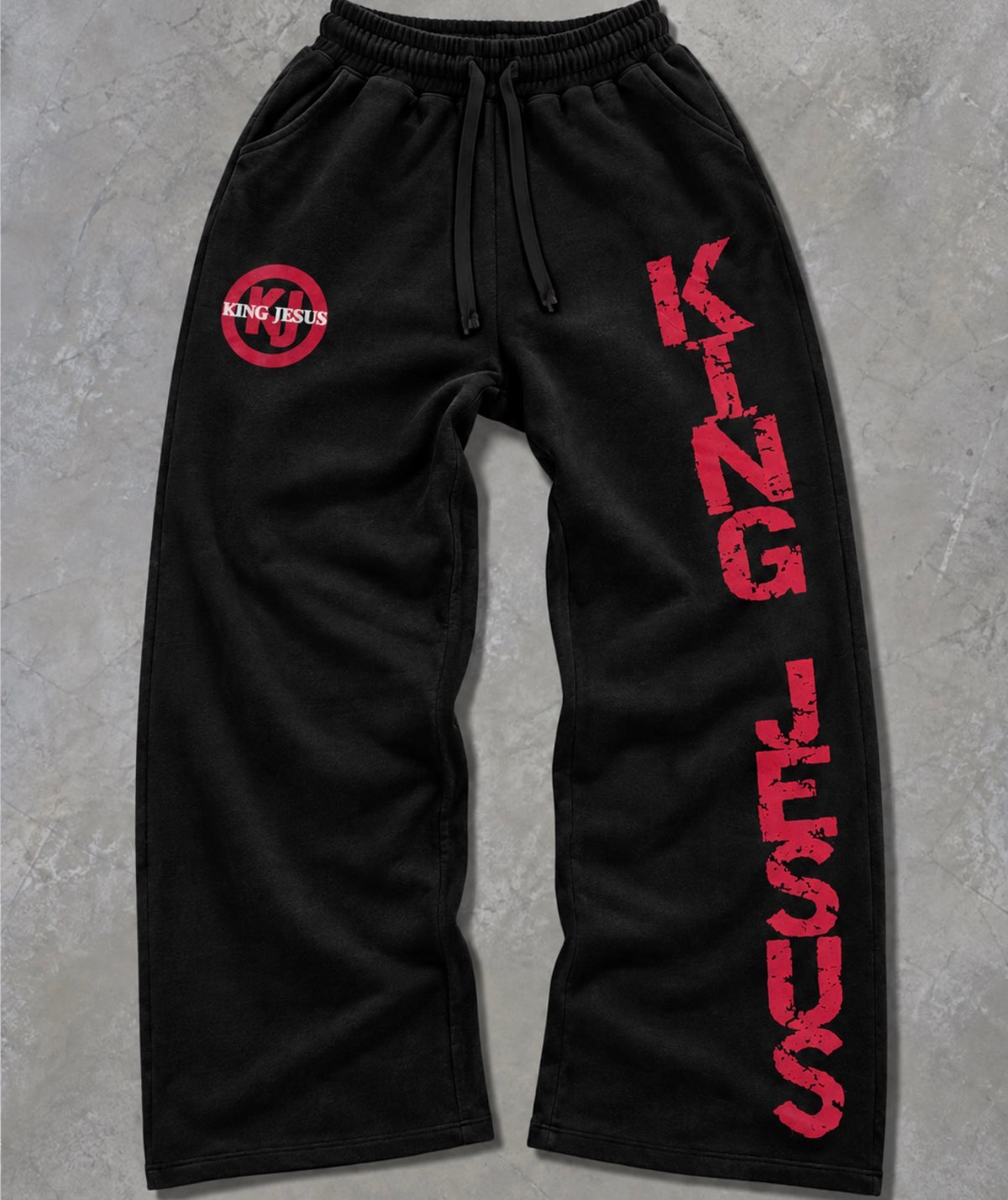 “King Jesus” Black Sweatpants